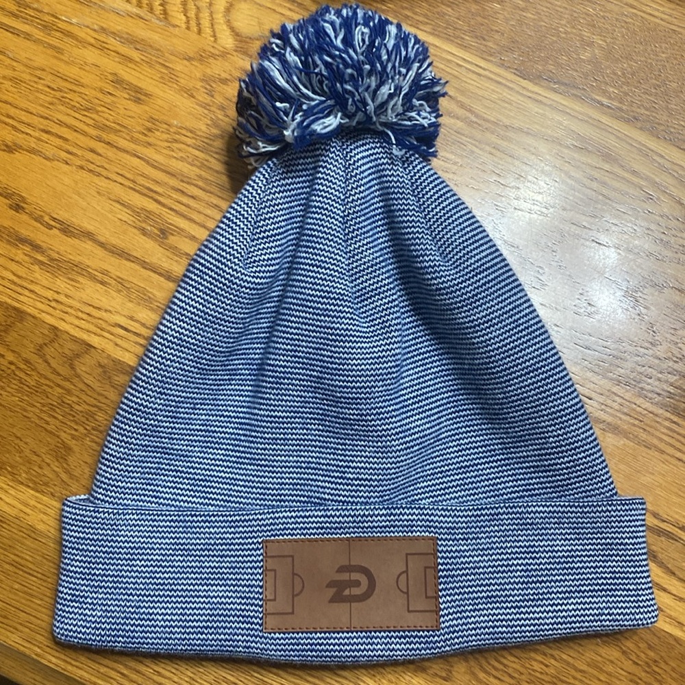 Die hard blue & white striped stocking cap size one size fits most